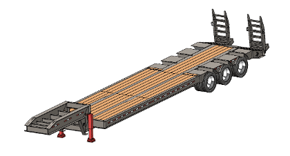 Lowboy 53 Pies 3 Ejes